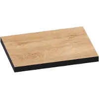 Brauer Ocean Edge Topblad 59,6x46cm - MFC - Forest Tan - Badkamermeubels, Wastafelbladen - 8720359377074