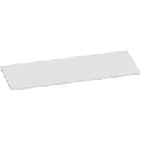 Brauer Ocean Slim Topblad 119,6x46cm - MDF - Hoogglans Wit - Badkamermeubels, Wastafelbladen - 8720359348173