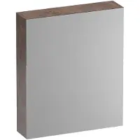 Brauer Impress Deluxe Spiegelkast 59x70cm MFC 1 Deur Met Indirecte LED Verlichting Binnen/onder - Rechtsdraaiend - Erosion - Spiegels, Spiegelkasten - 8720359387486
