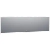 Brauer Jade Spiegel 240x70cm - LED Verlichting Rondom - Glas - Rechthoekig - Spiegels, Badkamerspiegels - 8720359338389