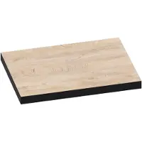 Brauer Ocean Edge Topblad 59,6x46cm - MFC - Forest Wheat - Badkamermeubels, Wastafelbladen - 8720359377258