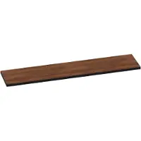 Brauer Ocean Edge Topblad 220,4x46cm - MFC - Forest Cacao - Badkamermeubels, Wastafelbladen - 8720359377326