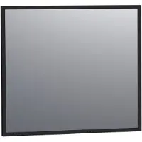 Saniclass Silhouette 80 spiegel 80x70cm zwart aluminium