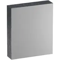 Brauer Impress Deluxe Spiegelkast 59x70cm MFC 1 Deur Met Indirecte LED Verlichting Binnen/onder - Rechtsdraaiend - Damascus - Spiegels, Spiegelkasten - 8720359387547
