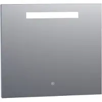 Brauer Garnet Spiegel 80x70cm - LED Verlichting Boven - Glas - Rechthoekig - Spiegels, Badkamerspiegels - 8720359338563