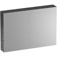 Brauer Impress Deluxe Spiegelkast 99x70cm MFC 2 Deuren Met Indirecte LED Verlichting Binnen/onder - Damascus - Spiegels, Spiegelkasten - 8720359387509