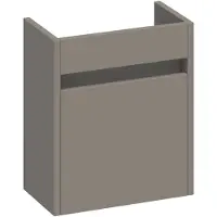 Brauer Adore Fonteinonderkast 39,5x21,5cm MDF - Linksdraaiend - Map Taupe - 8720359371119 - Wastafels, Fonteinen, Fonteinonderkasten
