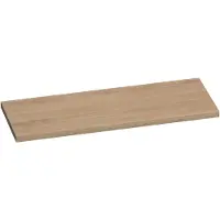 Brauer Ocean Medium Topblad 119,6x46cm - Massief Eiken - Lamellen Eiken Naturel - Badkamermeubels, Wastafelbladen - 8720359346858