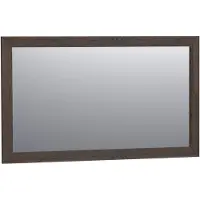 Brauer Citrine Spiegel 120x70cm - Frame Massief Eiken - Lamellen Eiken Zwart - Rechthoekig - Spiegels, Badkamerspiegels - 8720359338631