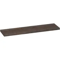 Brauer Ocean Slim Planchet 59x15cm Massief Eiken - Lamellen Eiken Zwart - Accessoires, Wastafel accessoires, Planchetten - 8720359337788