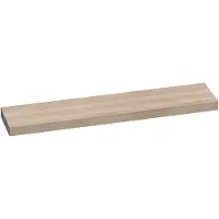 Brauer Creek Topblad Vrijhangend 220,4x50cm - Massief Eiken - Lamellen Eiken Wit - Badkamermeubels, Wastafelbladen - 8720359347947