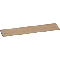 Brauer Ocean Medium Topblad 198,6x46cm - Massief Eiken - Lamellen Eiken Naturel - Badkamermeubels, Wastafelbladen - 8720359347152
