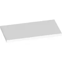 Brauer Ocean Medium Topblad 80,6x46cm - MDF - Mat Wit - Badkamermeubels, Wastafelbladen - 8720359348654