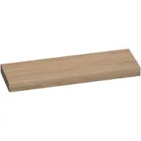 Brauer Creek Topblad Vrijhangend 139,4x50cm - Massief Eiken - Lamellen Eiken Naturel - Badkamermeubels, Wastafelbladen - 8720359347725