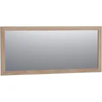 Brauer Citrine Spiegel 160x70cm - Frame Massief Eiken - Lamellen Eiken Naturel - Rechthoekig - Spiegels, Badkamerspiegels - 8720359338754