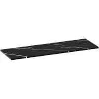 Brauer Mirage Topblad 139,6x46cm - Nero Marquina - Badkamermeubels, Wastafelbladen - 8720359385437
