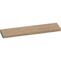 Brauer Creek Topblad Vrijhangend 198,6x50cm - Massief Eiken - Lamellen Eiken Naturel - Badkamermeubels, Wastafelbladen - 8720359347879