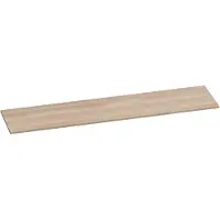 Brauer Ocean Slim Topblad 198,6x46cm - Massief Eiken - Lamellen Eiken Wit - Badkamermeubels, Wastafelbladen - 8720359347183