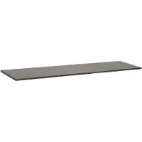 Brauer Vulcanic Topblad 160,6x46cm - Natuursteen - Antraciet - Badkamermeubels, Wastafelbladen - 8720359346537