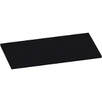 Brauer Ocean Slim Topblad 80,6x46cm - MDF - Mat Zwart - Badkamermeubels, Wastafelbladen - 8720359348661