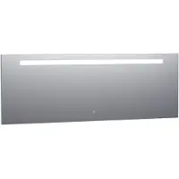 Brauer Garnet Spiegel 200x70cm - LED Verlichting Boven - Glas - Rechthoekig - Spiegels, Badkamerspiegels - 8720359338532