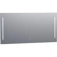 Brauer Pyrite Spiegel 140x70cm - LED Verlichting Links/rechts - Glas - Rechthoekig - Spiegels, Badkamerspiegels - 8720359338273