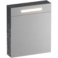 Brauer Promise Deluxe Spiegelkast 59x70cm MFC 1 Deur Met Directe LED Verlichting Boven - Rechtsdraaiend - Damascus - Spiegels, Spiegelkasten - 8720359387424