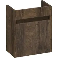 Brauer Adore Fonteinonderkast 39,5x21,6cm MFC - Linksdraaiend - Grove - 8720359370891 - Wastafels, Fonteinen, Fonteinonderkasten