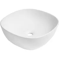 Saniclass San Savona opbouwwastafel 41x41x15cm keramiek wit