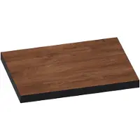 Brauer Ocean Edge Topblad 59,6x46cm - MFC - Forest Cacao - Badkamermeubels, Wastafelbladen - 8720359377340