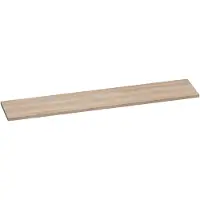 Brauer Ocean Medium Topblad 240,2x46cm - Massief Eiken - Lamellen Eiken Wit - Badkamermeubels, Wastafelbladen - 8720359347398
