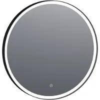 Brauer Jade Edge Spiegel Rond 70cm - Met Touch Knop - Glas - Rond - Spiegels, Badkamerspiegels - 8720359338457