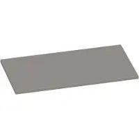 Brauer Ocean Slim Topblad 80,6x46cm - MDF - Mat Taupe - Badkamermeubels, Wastafelbladen - 8720359348630