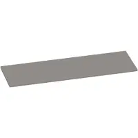 Brauer Ocean Slim Topblad 139,4x46cm - MDF - Mat Taupe - Badkamermeubels, Wastafelbladen - 8720359348272