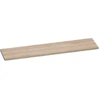 Brauer Ocean Medium Topblad 198,6x46cm - Massief Eiken - Lamellen Eiken Wit - Badkamermeubels, Wastafelbladen - 8720359347190