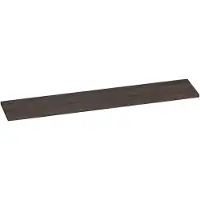 Brauer Ocean Medium Topblad 240,2x46cm - Massief Eiken - Lamellen Eiken Zwart - Badkamermeubels, Wastafelbladen - 8720359347312