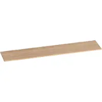 Brauer Ocean Slim Topblad 220,4x46cm - Massief Eiken - Lamellen Eiken Naturel - Badkamermeubels, Wastafelbladen - 8720359347244