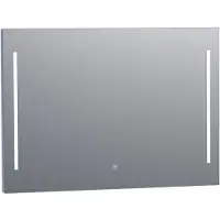 Brauer Pyrite Spiegel 100x70cm - LED Verlichting Links/rechts - Glas - Rechthoekig - Spiegels, Badkamerspiegels - 8720359338259