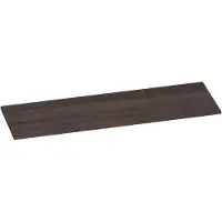 Brauer Ocean Slim Topblad 139,4x46cm - Massief Eiken - Lamellen Eiken Zwart - Badkamermeubels, Wastafelbladen - 8720359346902