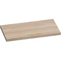 Brauer Ocean Medium Topblad 80,6x46cm - Massief Eiken - Lamellen Eiken Wit - Badkamermeubels, Wastafelbladen - 8720359347596