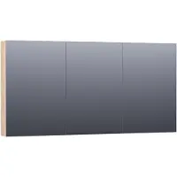 Brauer Impress Spiegelkast 139x70cm MFC 3 Deuren - Sunlit - Spiegels, Spiegelkasten - 8720359345141