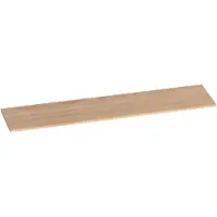 Brauer Ocean Slim Topblad 198,6x46cm - Massief Eiken - Lamellen Eiken Naturel - Badkamermeubels, Wastafelbladen - 8720359347145