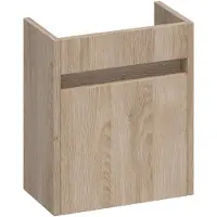 Brauer Adore Fonteinonderkast 39,5x21,6cm MFC - Rechtsdraaiend - Sunlit - 8720359370969 - Wastafels, Fonteinen, Fonteinonderkasten