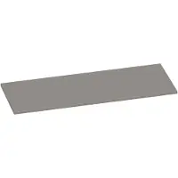 Brauer Ocean Slim Topblad 119,6x46cm - MDF - Mat Taupe - Badkamermeubels, Wastafelbladen - 8720359348203