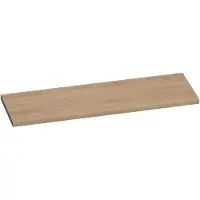 Brauer Ocean Medium Topblad 139,4x46cm - Massief Eiken - Lamellen Eiken Naturel - Badkamermeubels, Wastafelbladen - 8720359346957