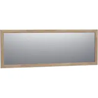 Saniclass Natural Wood spiegel 200x70x1.8cm rechthoek vingerlas zonder verlichting Grey Oak