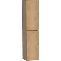 Brauer Joy Hoge Kast 160x35x35cm MFC - Forest Tan - Badkamermeubels, Kolom- En Zijkasten, Hoge Kasten - 8720359308252