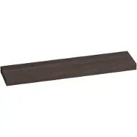 Brauer Creek Topblad Vrijhangend 198,6x50cm - Massief Eiken - Lamellen Eiken Zwart - Badkamermeubels, Wastafelbladen - 8720359347855