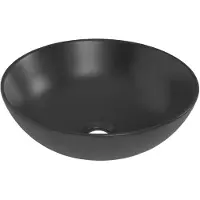 Saniclass San Amigo opbouw waskom 39.5x13.5cm keramiek zwart