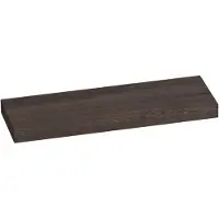 Brauer Creek Topblad Vrijhangend 139,4x50cm - Massief Eiken - Lamellen Eiken Zwart - Badkamermeubels, Wastafelbladen - 8720359347701